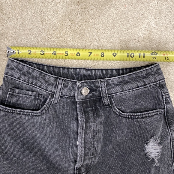 SHEIN high rise wide leg distressed jeans in size XS (2) - Picture 4 of 7